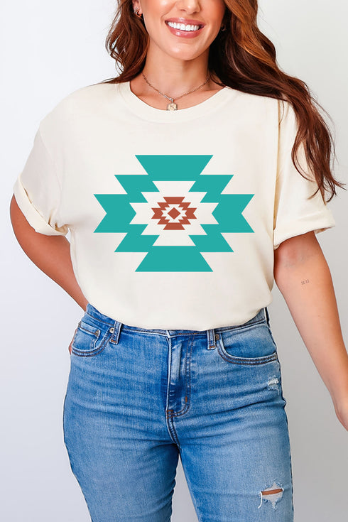 Punchy Aztec Comfort Colors Adult Ring-Spun Cotton Tee