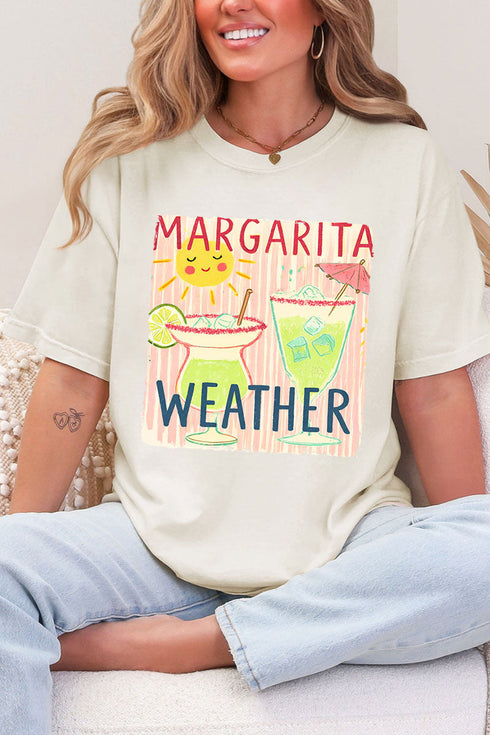 Sip The Sunshine Margarita Weather Comfort Colors Adult Ring-Spun Cotton Tee