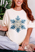 Faux Yarn Snow Day Snowflake Comfort Colors Adult Ring-Spun Cotton Tee