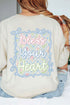 Spring Coquette Bless Your Heart Front & Back Comfort Colors Adult Ring-Spun Cotton Tee