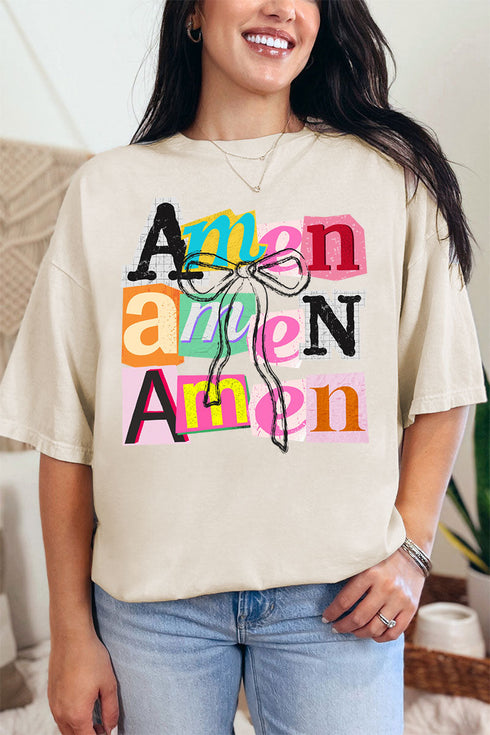 Stacked Amen Coquette Comfort Colors Adult Ring-Spun Cotton Tee