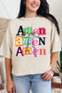 Stacked Amen Coquette Comfort Colors Adult Ring-Spun Cotton Tee