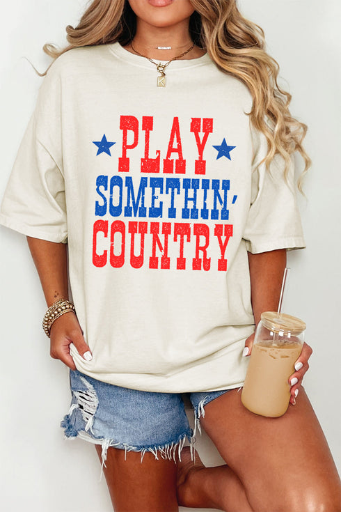 Stars & Country Comfort Colors Adult Ring-Spun Cotton Tee