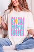 Striped Happy Cool Moms Club Comfort Colors Adult Ring-Spun Cotton Tee