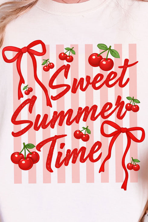 Cherry Sweet Summer Time Comfort Colors Adult Ring-Spun Cotton Tee
