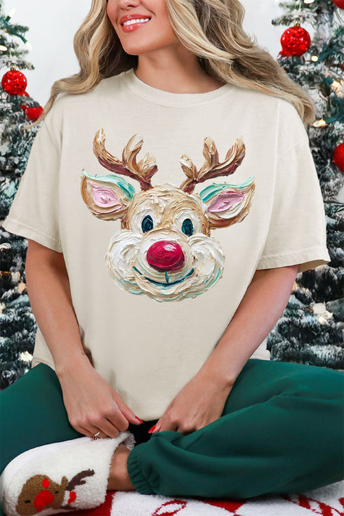 The Colorful Painted Deer Comfort Colors Adult Ring-Spun Cotton Tee