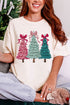 The Painted Trio Trees Comfort Colors Adult Ring-Spun Cotton Tee