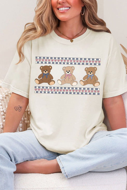 Tiny Teddy Trio Comfort Colors Adult Ring-Spun Cotton Tee