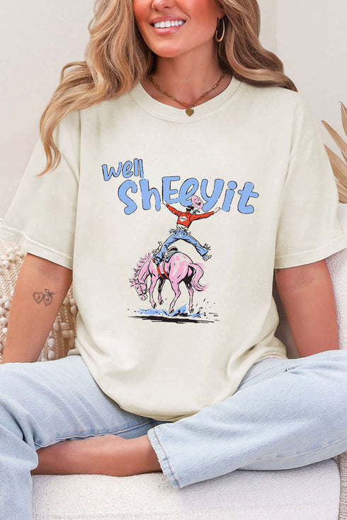 Well Sheeyit Cowboy Comfort Colors Adult Ring-Spun Cotton Tee