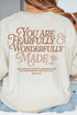 Wonderfully Made Front & Back Comfort Colors Adult Ring-Spun Cotton Tee