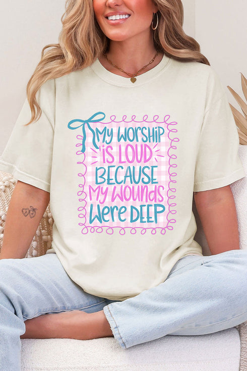 Worship Loud Comfort Colors Adult Ring-Spun Cotton Tee