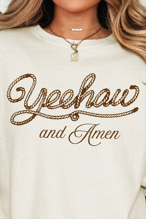 Yeehaw & Amen Comfort Colors Adult Ring-Spun Cotton Tee