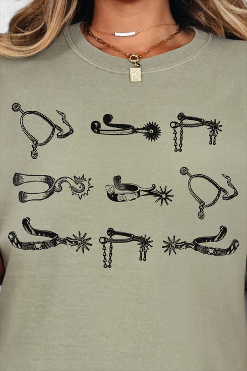 Boot Spurs Comfort Colors Adult Ring-Spun Cotton Tee