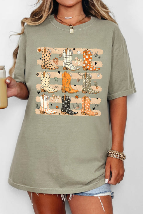 Kicking' Up Autumn Comfort Colors Adult Ring-Spun Cotton Tee