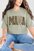 Camo Checkered Mama Comfort Colors Adult Ring-Spun Cotton Tee