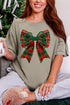 Christmas Plaid Coquette Comfort Colors Adult Ring-Spun Cotton Tee