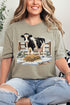 Faux Yarn Moo In The Snow Comfort Colors Adult Ring-Spun Cotton Tee