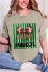 Personalized Green Varsity Bow Comfort Colors Adult Ring-Spun Cotton Tee *Enter Mascot Name