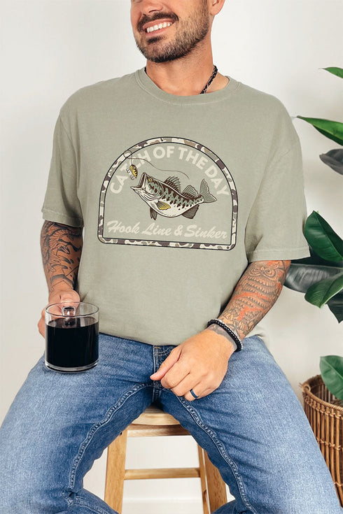 Hook Line & Sinker Cream Comfort Colors Adult Ring-Spun Cotton Tee