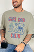 Happily Outnumbered Girl Dad Club Comfort Colors Adult Ring-Spun Cotton Tee
