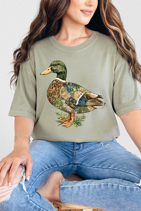 Patchwork Mallard Comfort Colors Adult Ring-Spun Cotton Tee