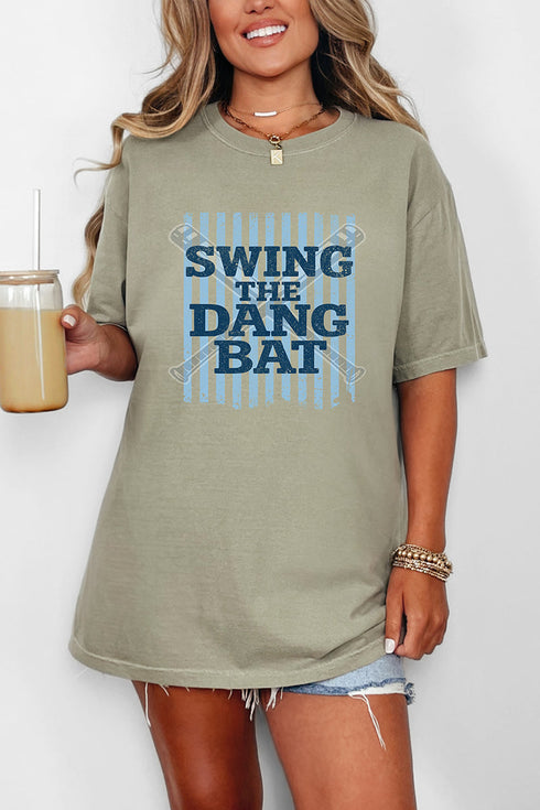 Swing The Dang Bat Comfort Colors Adult Ring-Spun Cotton Tee