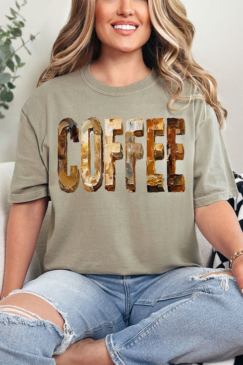 The Painted Coffee Comfort Colors Adult Ring-Spun Cotton Tee
