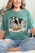Faux Yarn Moo In The Snow Comfort Colors Adult Ring-Spun Cotton Tee