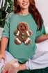 Faux Yarn Gingerbread Kisses Comfort Colors Adult Ring-Spun Cotton Tee