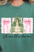 Notes Oh Come Let Us Adore Him Comfort Colors Adult Ring-Spun Cotton Tee
