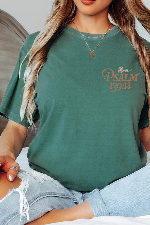 Wonderfully Made Front & Back Comfort Colors Adult Ring-Spun Cotton Tee