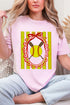 Softball Stripes Comfort Colors Adult Ring-Spun Cotton Tee