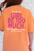 Esther Go Ahead Girl Full Front & Back Design Comfort Colors Adult Ring-Spun Cotton Tee