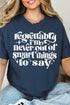 Never Out Of Smart Things Comfort Colors Adult Ring-Spun Cotton Tee