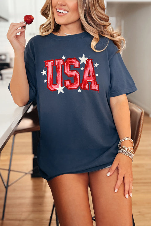 Painted Patriotism Comfort Colors Adult Ring-Spun Cotton Tee