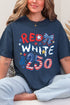 Red, White & 250 Comfort Colors Adult Ring-Spun Cotton Tee