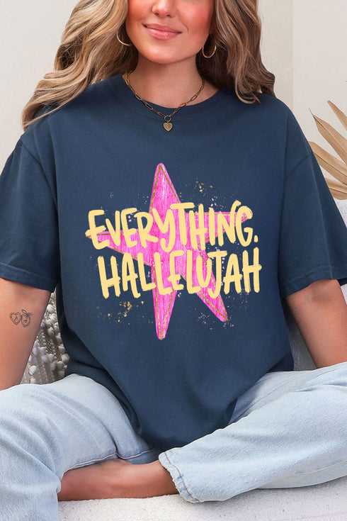Star Everything Hallelujah Comfort Colors Adult Ring-Spun Cotton Tee