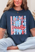 Striped Coquette Let Freedom Ring Comfort Colors Adult Ring-Spun Cotton Tee