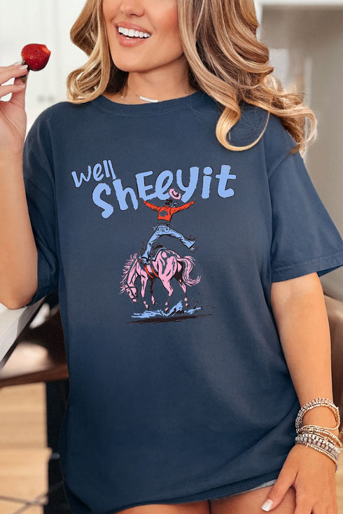 Well Sheeyit Cowboy Comfort Colors Adult Ring-Spun Cotton Tee