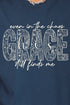 White Grace In Bloom Comfort Colors Adult Ring-Spun Cotton Tee