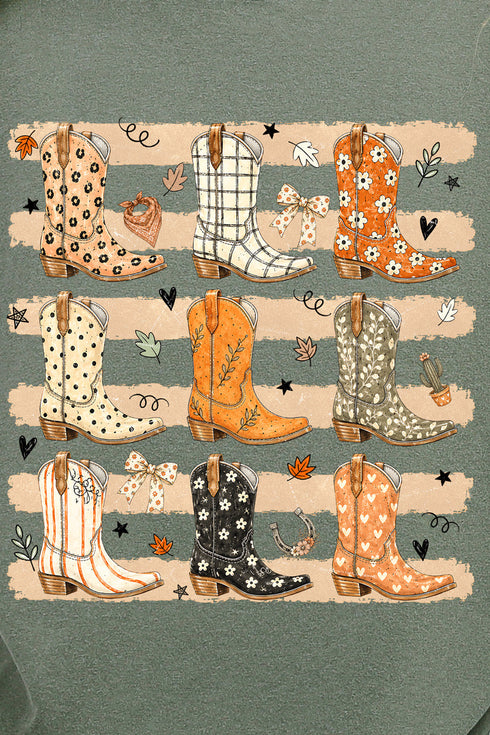 Kicking' Up Autumn Comfort Colors Adult Ring-Spun Cotton Tee