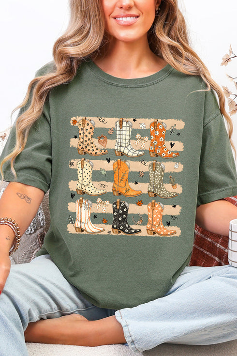 Kicking' Up Autumn Comfort Colors Adult Ring-Spun Cotton Tee