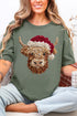 Faux Yarn Highland Cow Comfort Colors Adult Ring-Spun Cotton Tee