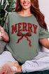 Merry In Plaid Comfort Colors Adult Ring-Spun Cotton Tee