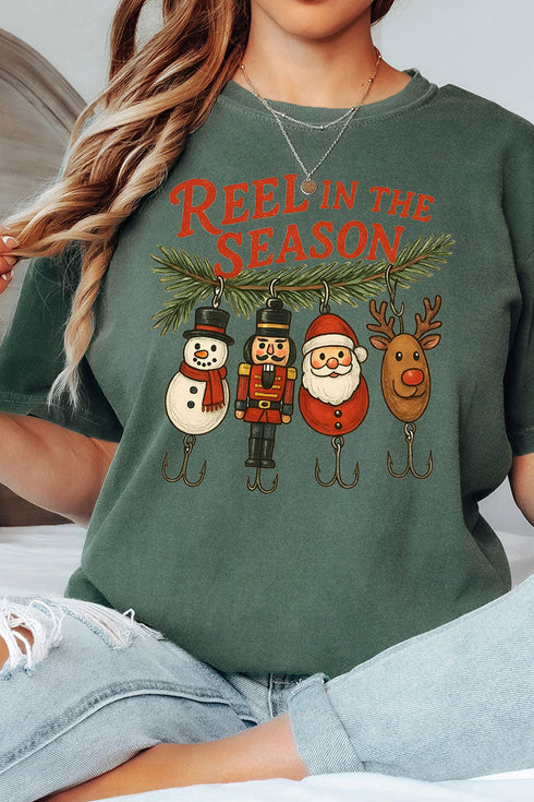 Reel In The Season Comfort Colors Adult Ring-Spun Cotton Tee