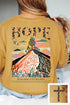 By The Power Of Hope Front & Back Comfort Colors Adult Ring-Spun Cotton Tee