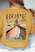 By The Power Of Hope Front & Back Comfort Colors Adult Ring-Spun Cotton Tee