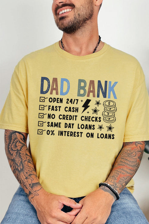 Dad Bank Comfort Colors Adult Ring-Spun Cotton Tee