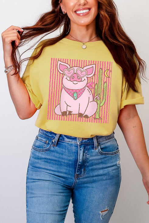 Desert Diva Piggy Comfort Colors Adult Ring-Spun Cotton Tee