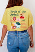 Got Fruit? Fruit Of The Spirit Front & Back Design Comfort Colors Adult Ring-Spun Cotton Tee